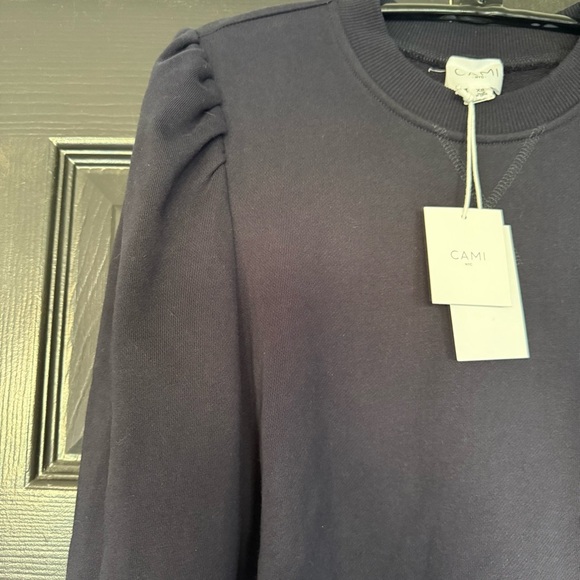 NWT Cami Nyc Roberta Sweatshirt Women's Navy XS Cotton Blend - Picture 6 of 7